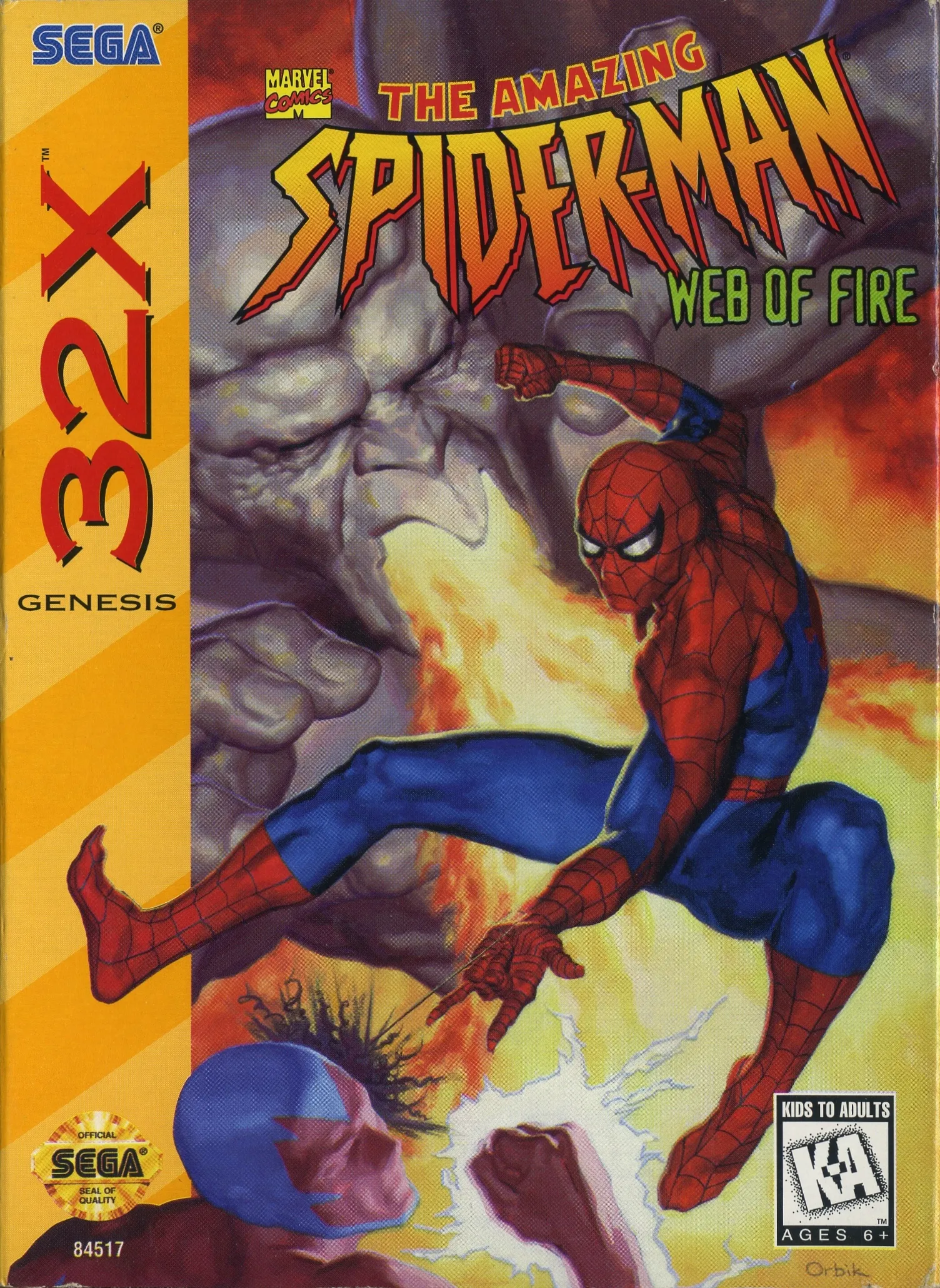 Обложка игры The Amazing Spider-Man: Web of Fire